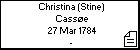 Christina (Stine) Cass�e