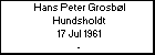 Hans Peter Grosb�l Hundsholdt