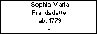 Sophia Maria Frandsdatter