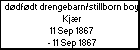 d�df�dt drengebarn/stillborn boy Kj�r