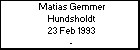 Matias Gemmer Hundsholdt