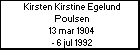 Kirsten Kirstine Egelund Poulsen