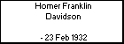 Homer Franklin Davidson