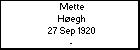 Mette H�egh