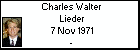 Charles Walter Lieder