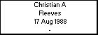 Christian A Reeves