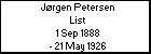J�rgen Petersen List
