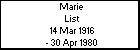 Marie List
