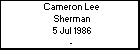 Cameron Lee Sherman